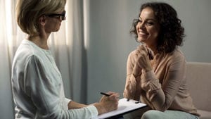 women sitting at an anxiety treatment program