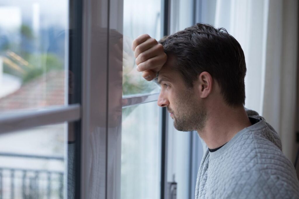 a man struggles with bipolar disorder
